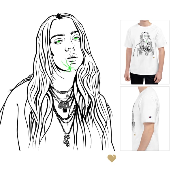 Image of Billie Eilish Champion Shirt