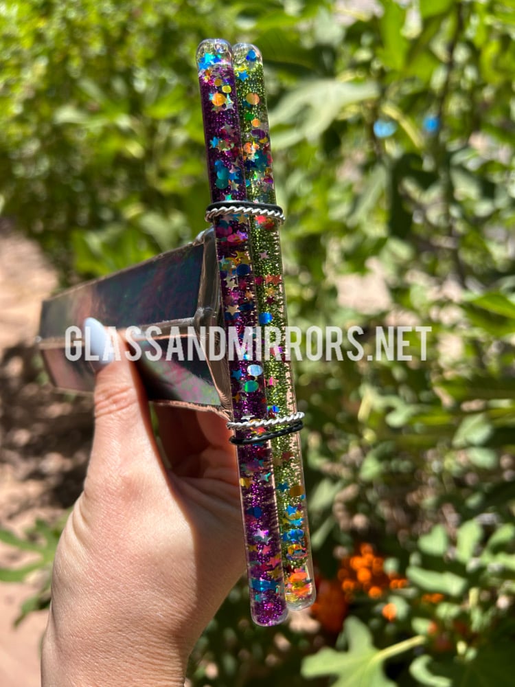Image of “Jewel Toned” Double Wand Gemini AuraScope (XL)