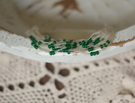 Image of Emerald beads headband