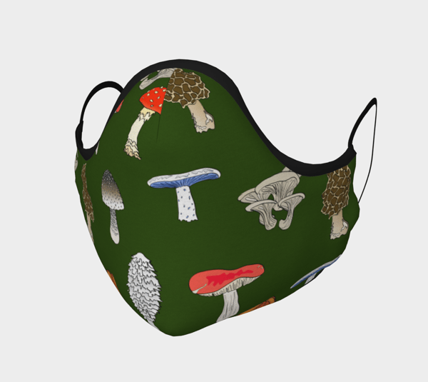 Image of Mushrooms Face Mask