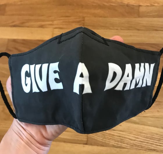 Image of BLACK GIVE A DAMN MASK