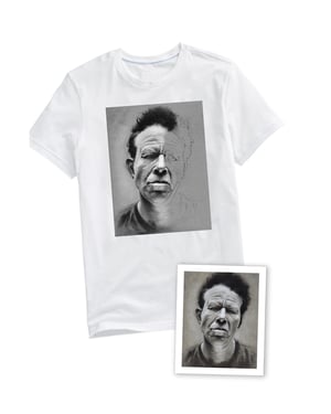 Image of Tom Waits T-Shirt - Plus free print with purchase!