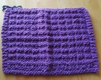 Purple washcloth