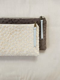 Image 1 of Velvet Leopard Clutch