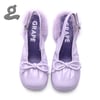 Purple Sheepskin Platform Sandals 'Ballerina'