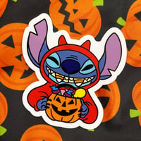 Trick or Treat Stitch Sticker 