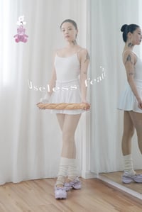 Image 2 of Purple Sheepskin Platform Sandals 'Ballerina'