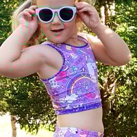 Image 1 of Girls Crop and Tank Top