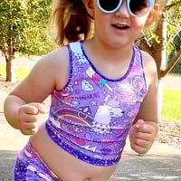 Image 3 of Girls Crop and Tank Top