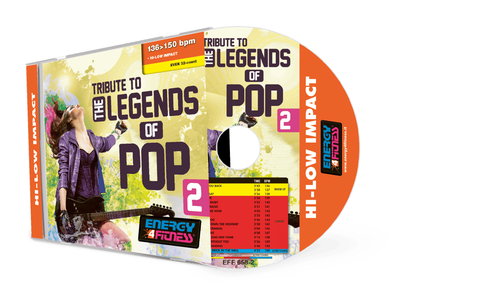 EFF658-2 // TRIBUTE TO THE LEGENDS OF POP VOL. 2 (MIXED CD COMPILATION 136-150 BPM)