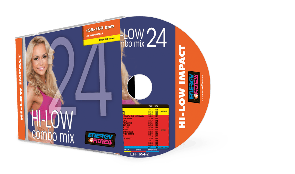 EFF654-2 // HI-LOW COMBO MIX VOL. 24 (MIXED CD COMPILATION 136-160 BPM)