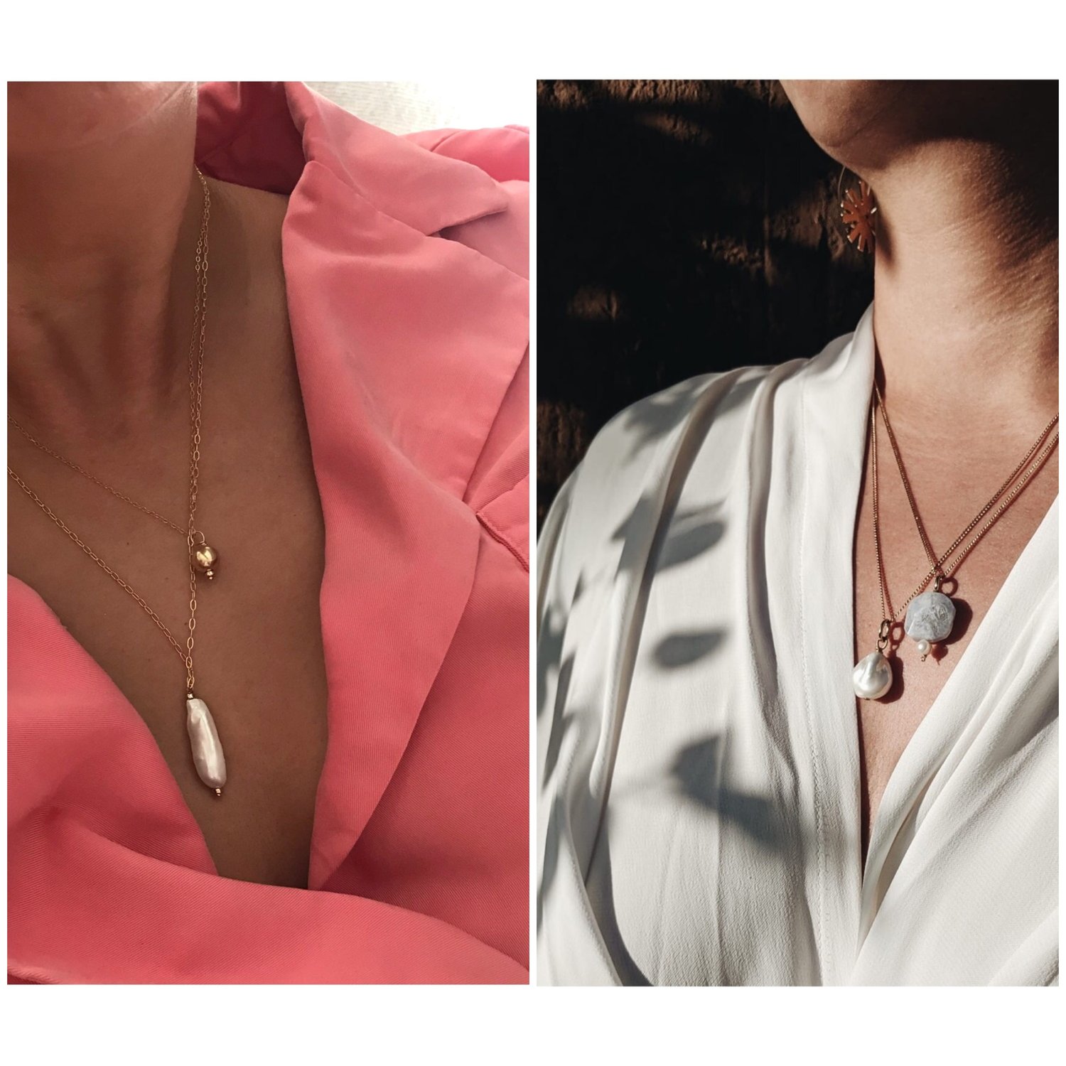Image of COLLIER Nacre Baroque