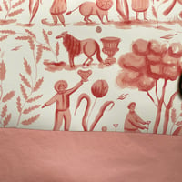 Image 4 of Pre-order Pink Toile Wallpaper