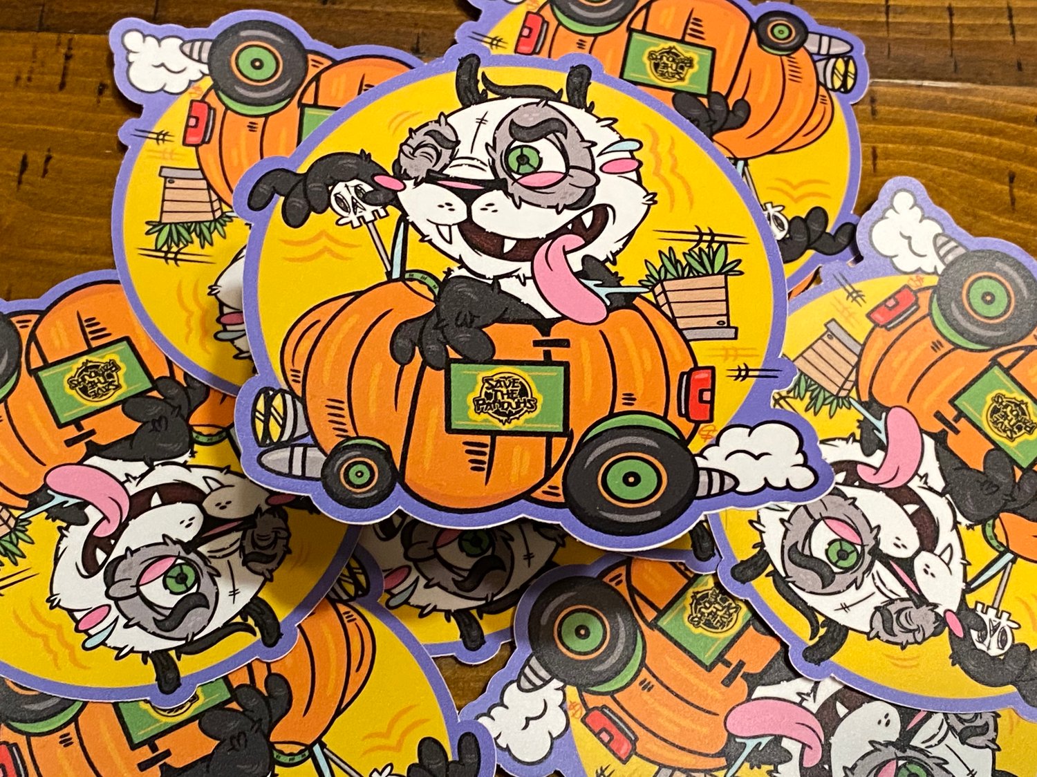 Panduh Pumpkin Car 4” Sticker
