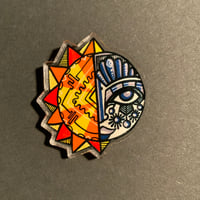 Image 2 of Limited Edition Sun Mask Pin