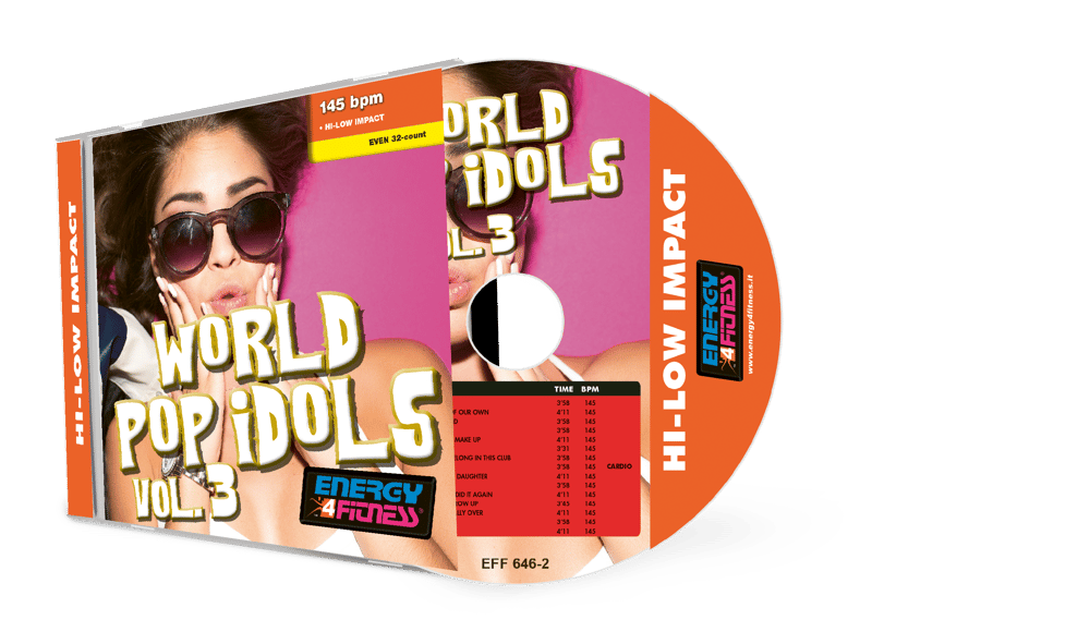 EFF646-2 // WORLD POP IDOLS 3 (MIXED CD COMPILATION 145 BPM)