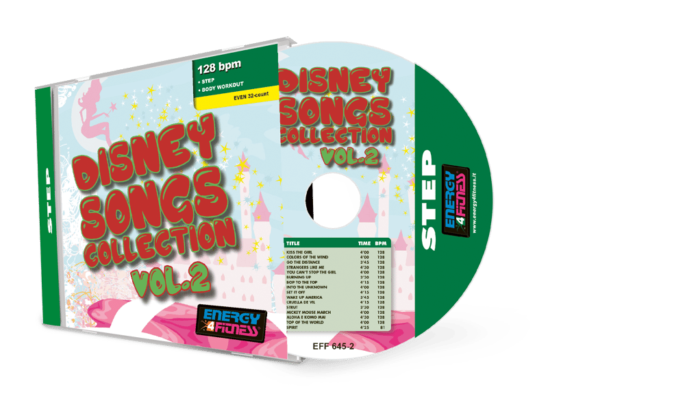 EFF645-2 // DISNEY SONGS COLLECTION 2 (MIXED CD COMPILATION 128 BPM)