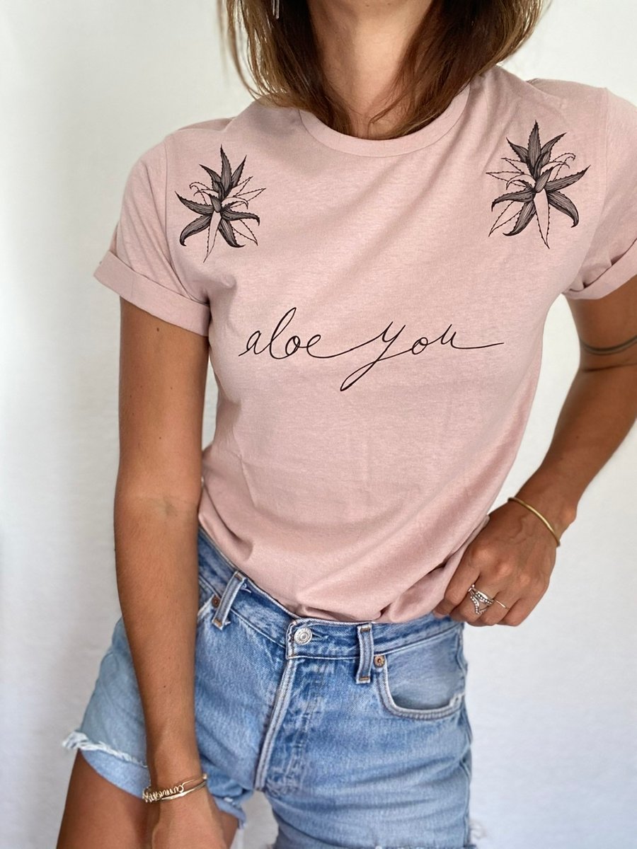 Image of Tee "Aloe You"