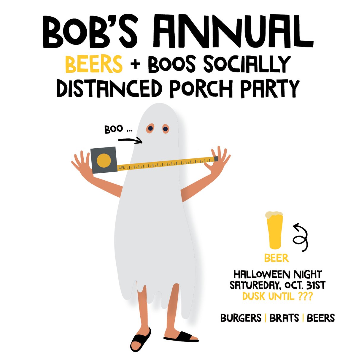 Porch Halloween Invitation