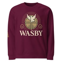 Image 4 of WASBY® Unisex Organic Raglan Christian Sweatshirt | Faithwear UK
