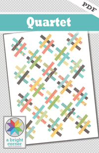 Image 1 of Quartet quilt pattern - PDF version