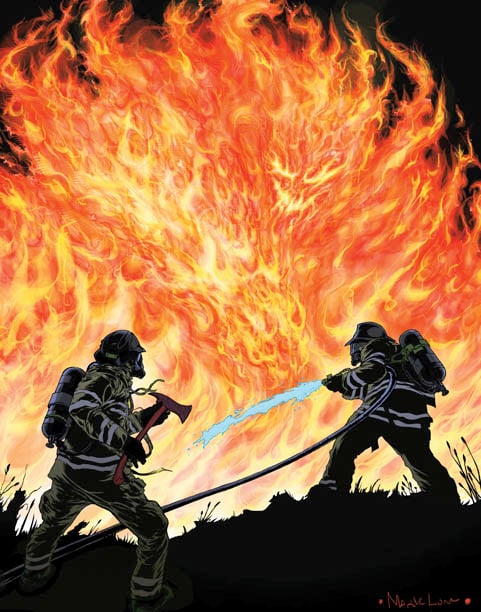 Image of FIREMEN v.s. THE FIREBEAST