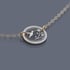 14k Gold and Sterling Silver Tiny Hummingbird Necklace Image 3