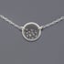 Tiny Sterling Silver Queen Anne's Lace Necklace Image 3