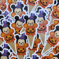 Halloween Mickey Ice Cream Sticker 