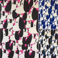 Image 2 of snoopies screenprint with unique background color
