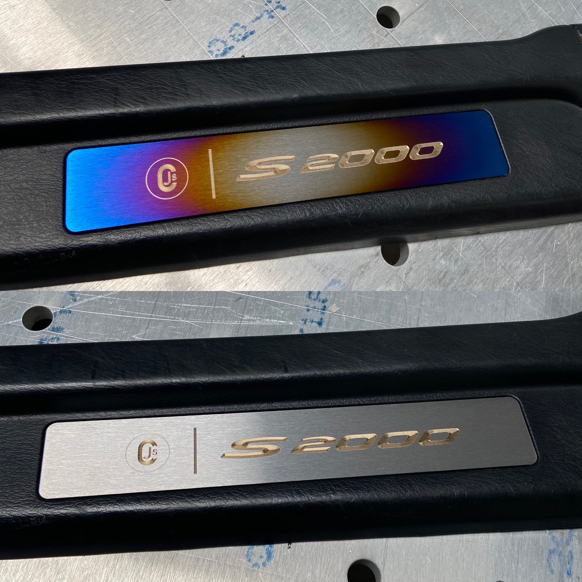 S2000 Titanium Door Sill Inserts Chasing JS