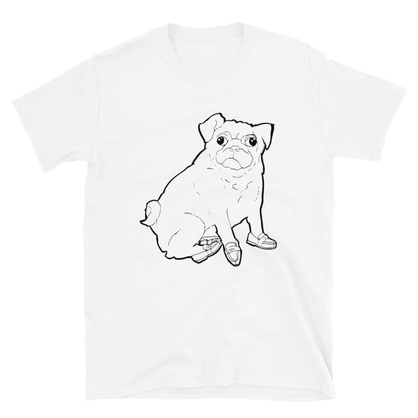 Image of PUG in Penny loafers - Short-Sleeve Unisex T-Shirt