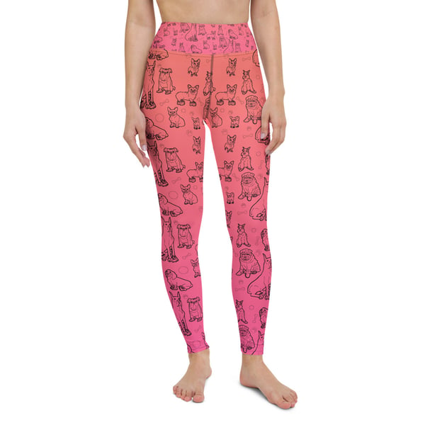 Image of DOGS in Shoes All-Over Print Yoga Leggings