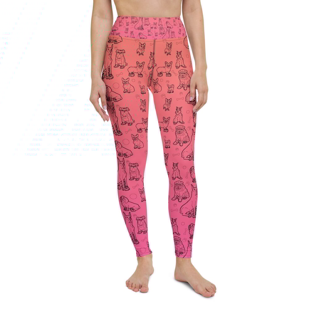 Image of DOGS in Shoes All-Over Print Yoga Leggings