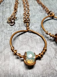 Image 1 of Electroformed Crystal Bead Necklace