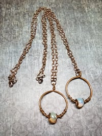 Image 2 of Electroformed Crystal Bead Necklace