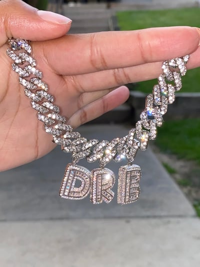 Image of Custom Iced Out Charm Bracelet/Anklet 