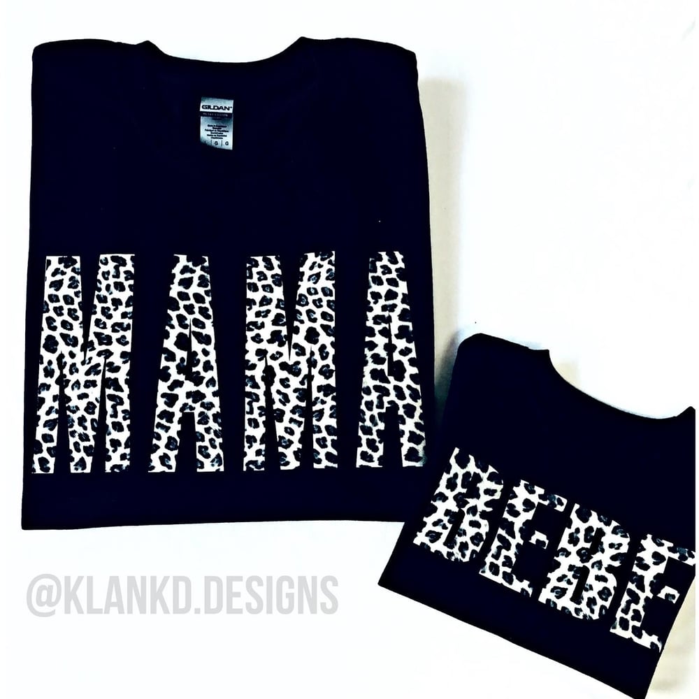 Image of Mama and Bebe Matching Tees