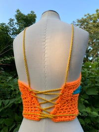 Image 4 of Wavy Crochet Rainbow Top