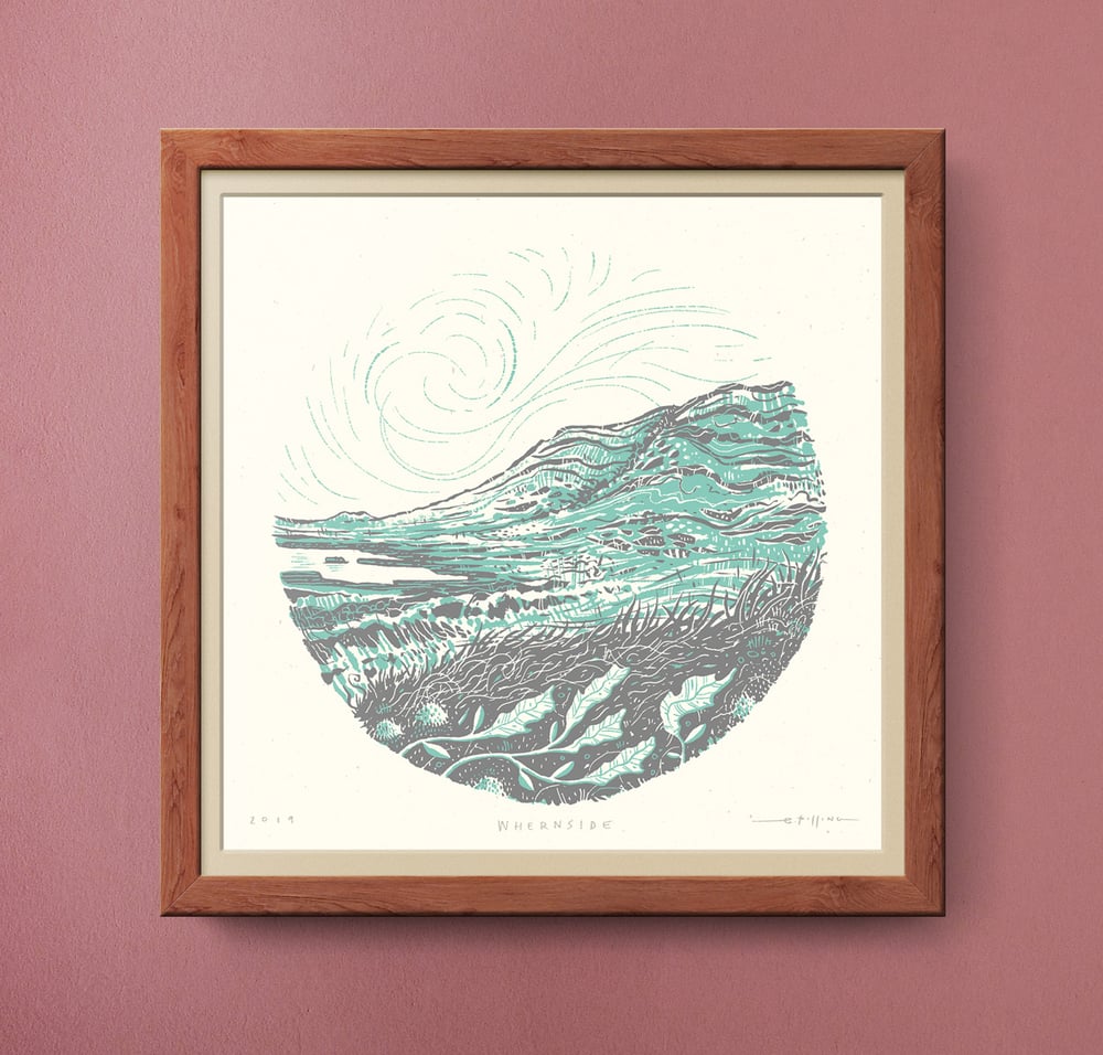 Image of Whernside - Yorkshire Three Peaks - Silkscreen Landscape Print