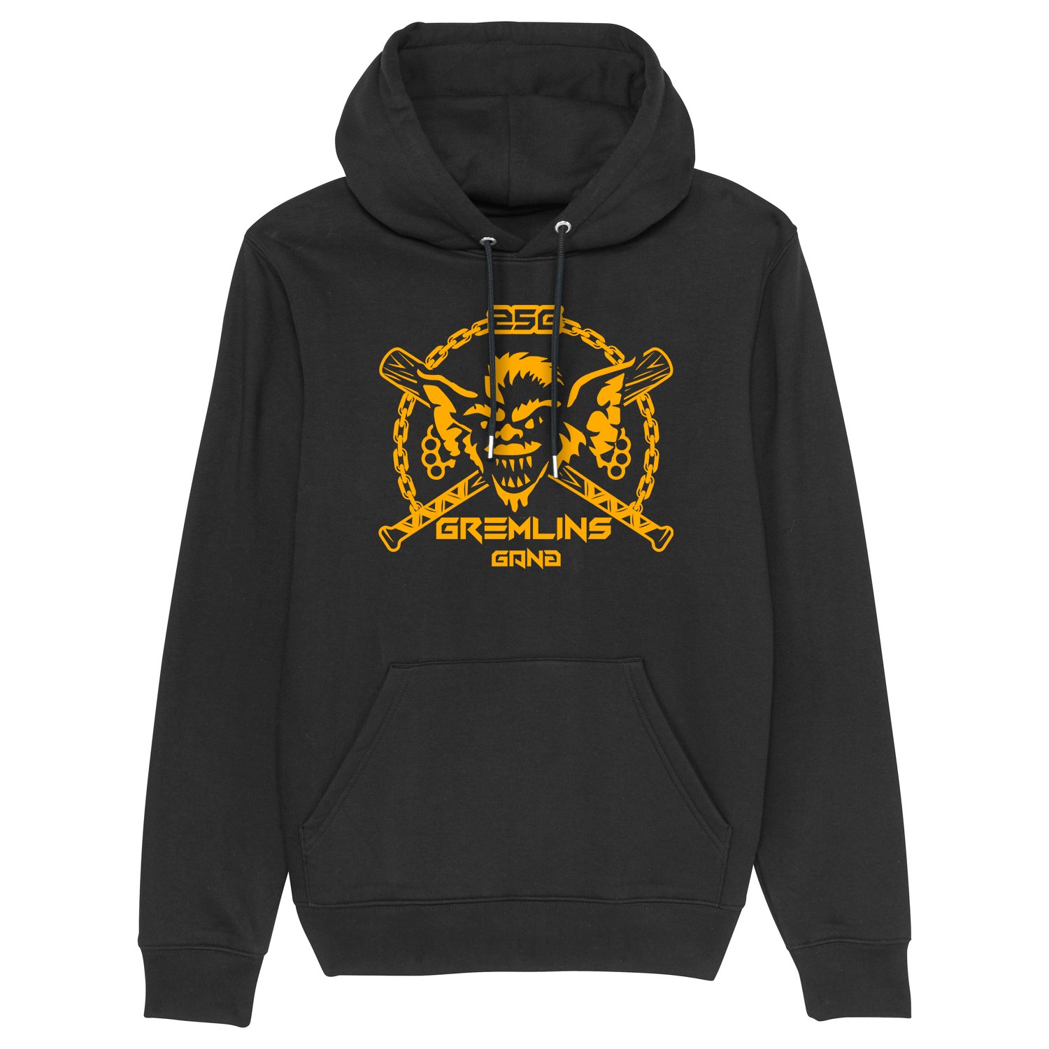 Image of SWEAT-SHIRT CAPUCHE UNISEX - GREMLINZ JAUNE