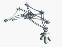 Image 2 of Fig Leaf Silver Necklace 