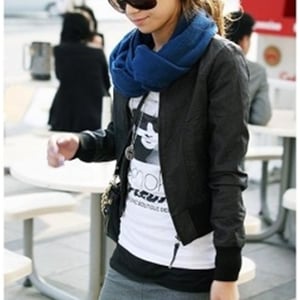 Image of Faux Leather Jacket