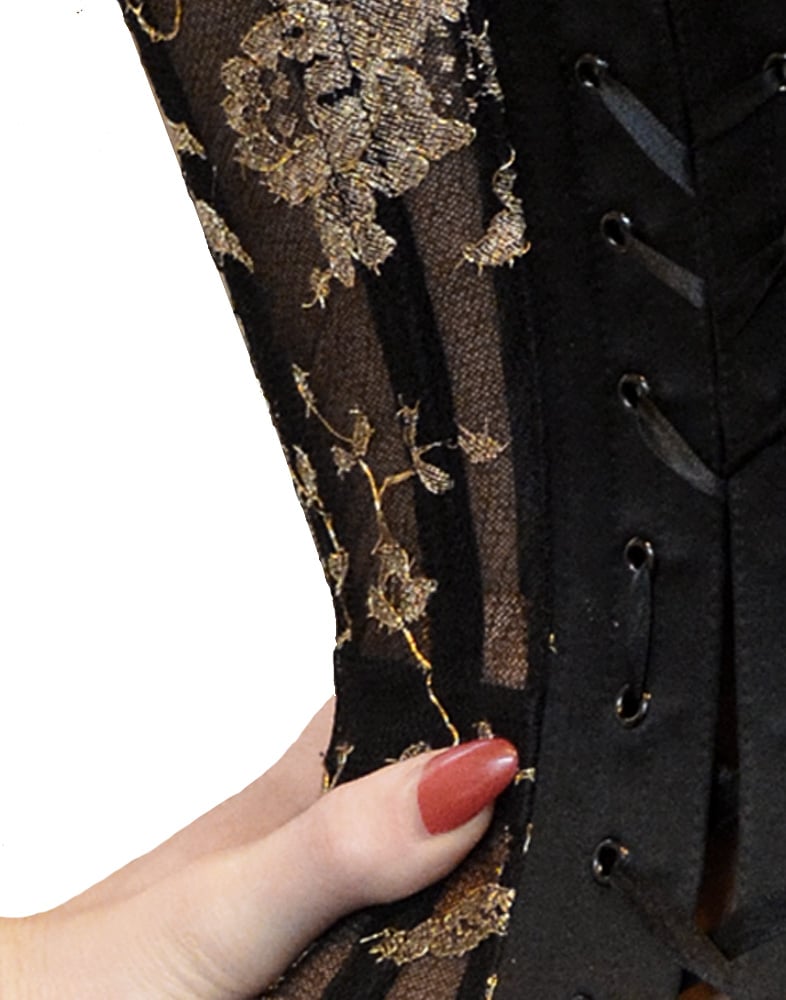 Image of ALTHEIA GOLD LACE CORSET