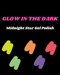 ☆“Midnight Star” Glow In The Dark Gel Polish Set