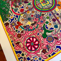 Image 7 of Hermès Cashmere Shawl "L'Arbre du Vent" by Montserrat Gonzalez-Lugo 140cm