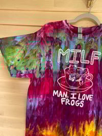 Image 2 of MEDIUM MILF Man I Love Frogs Tie Dye Shirt I7