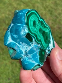 Image 4 of Malachite And Chrysocolla Polished Face #1841