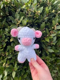 Image 1 of mini cow plushie