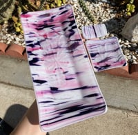 Image 3 of Magenta Dichroic Palm Frond Set